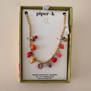 Piper K  Fruit Charm Necklace